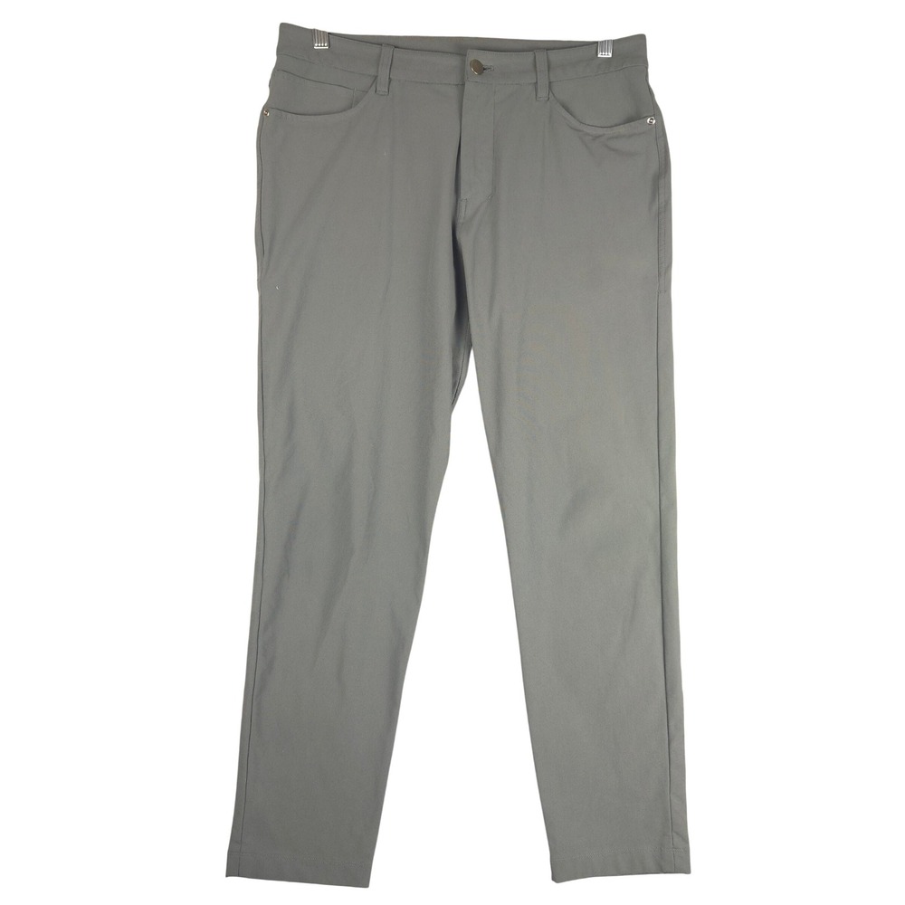 Lululemon ABC Pant Slim Fit Warpstreme Grey LM5AQRS Mens 32 (Fits 33x28)